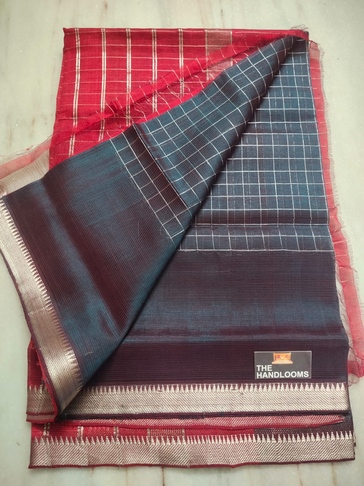 Mangalagiri handloom pure pattu by cotton saree