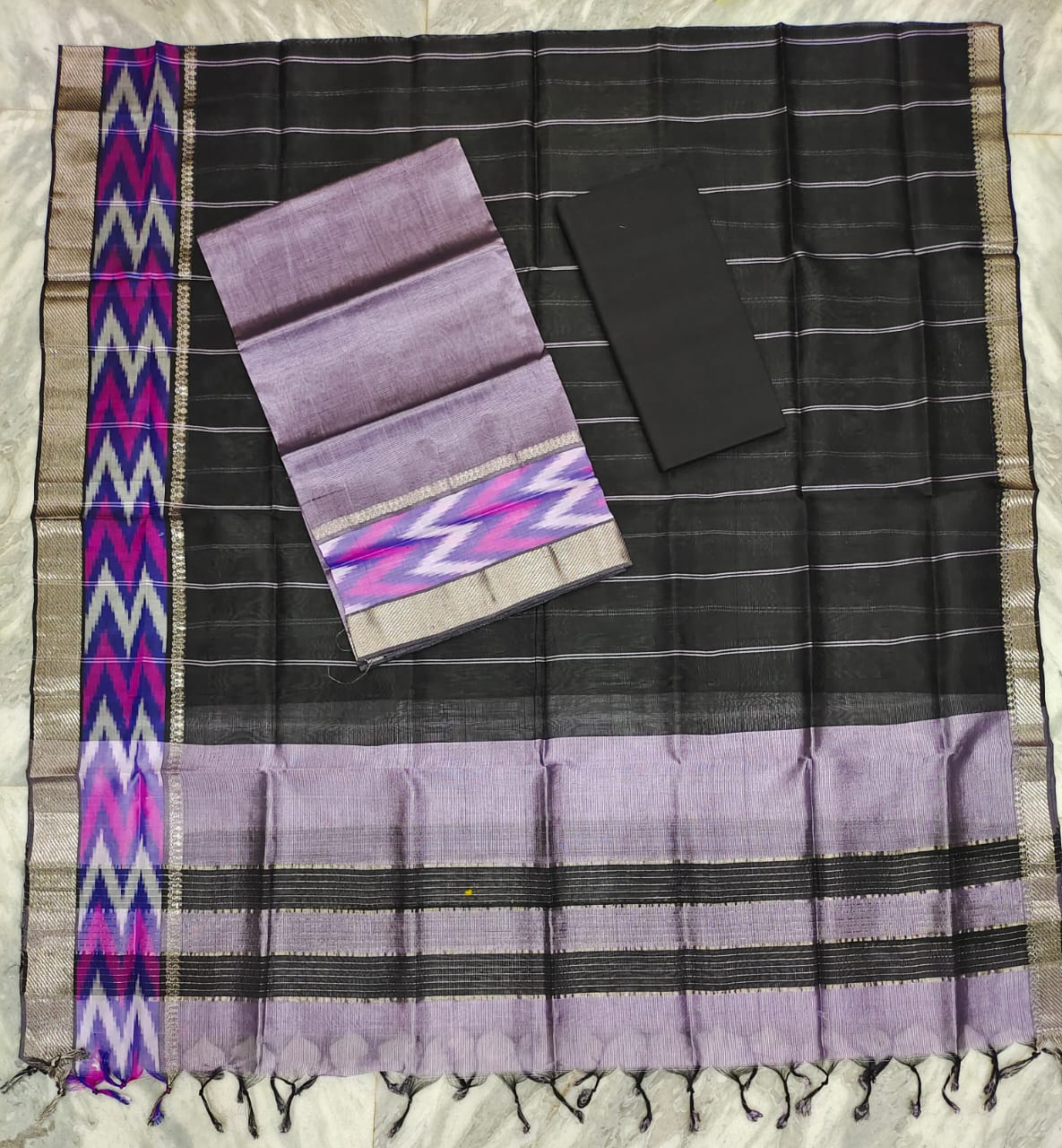 Mangalagiri pattu dress material set (unstitched)