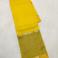 Mangalagiri pattu plain beautiful missing check jari temple border saree