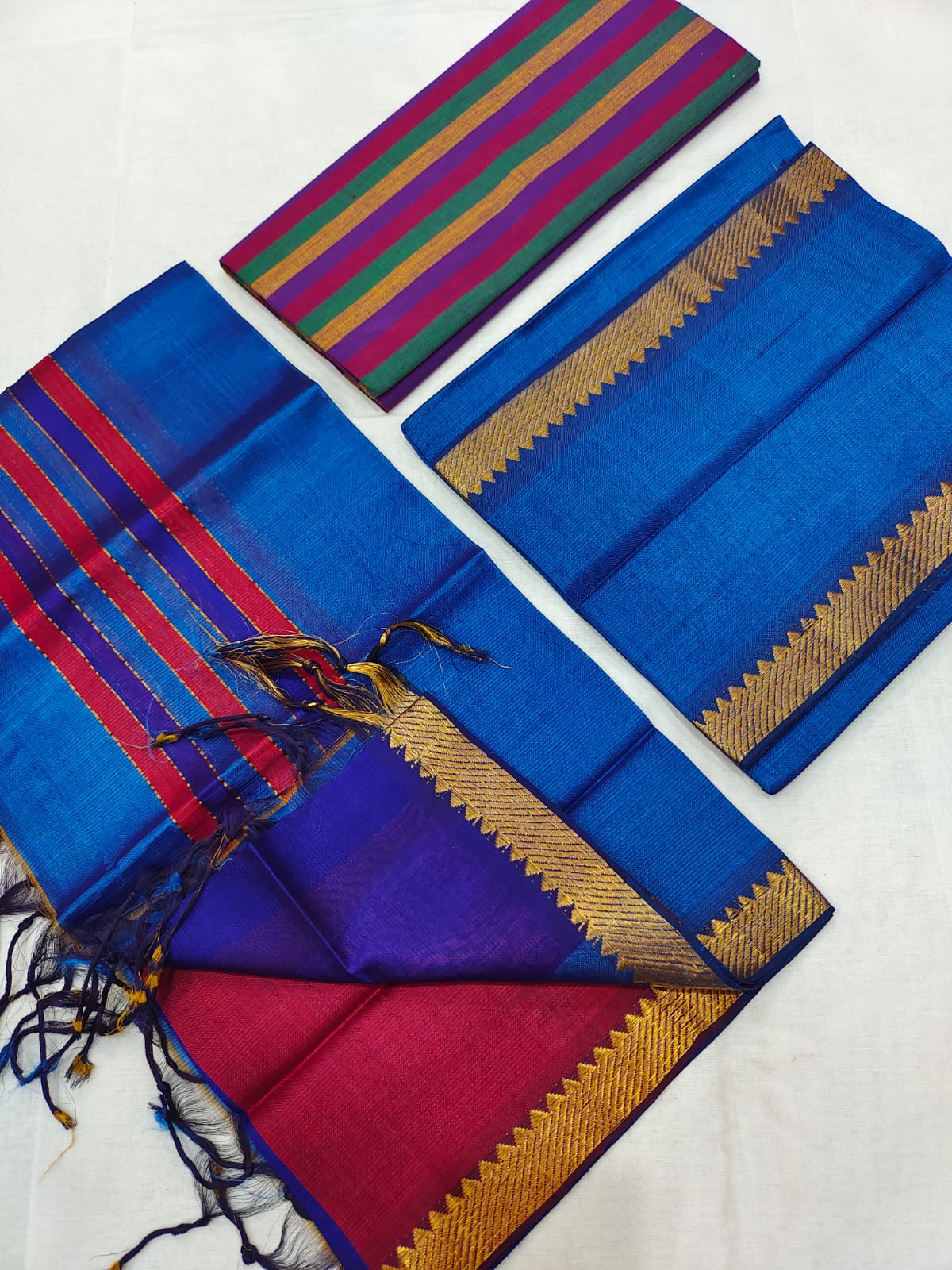 Mangalagiri pure cotton dress material set (unstitched)