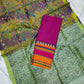 Mangalgiri cotton & pattu printed voni plain lehenga sets