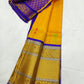 Manglagiri pattu kuppadam big kanchi border gold & silver zari buta work saree - Vannamayil Fashions