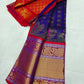 Manglagiri pattu kuppadam big kanchi border gold & silver zari buta work saree - Vannamayil Fashions