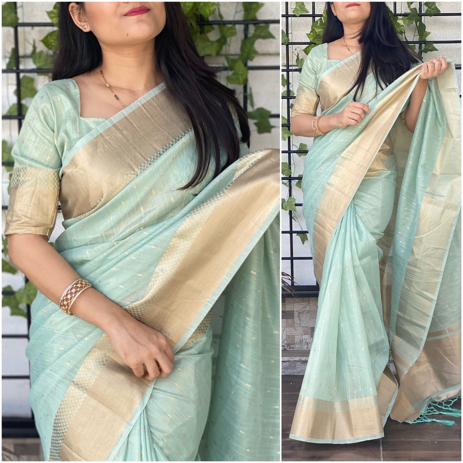 Organza silk saree - Vannamayil Fashions