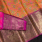Patola power loom soft silk rich and classy kanchi border saree - Vannamayil Fashions