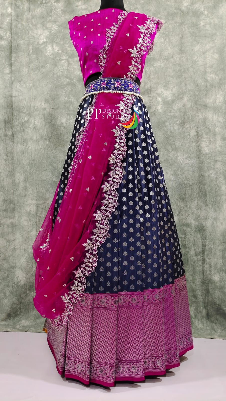 Lehenga Choli for Women Navy Blue Lengha Bridesmaid Custom Stitched Wedding  Party Dress for Women Girls Ethnic Wear - Etsy