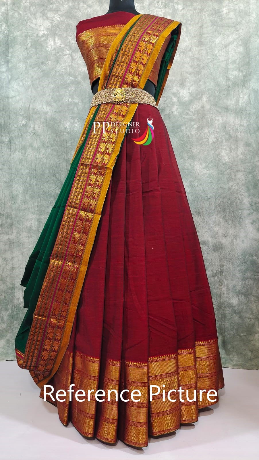 Buy Latest South Indian Style Unstitched Half Saree for Women at Amazon.in