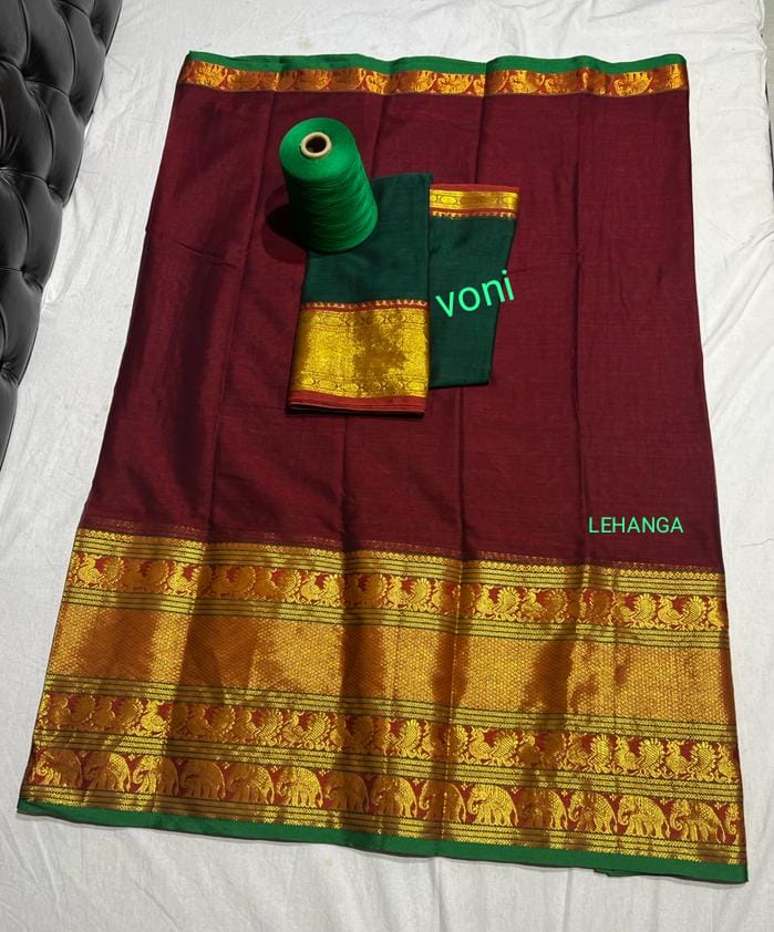 Pure handloom narayanpet cotton lehenga
