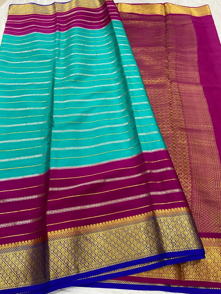 Pure mysore crepe silk saree