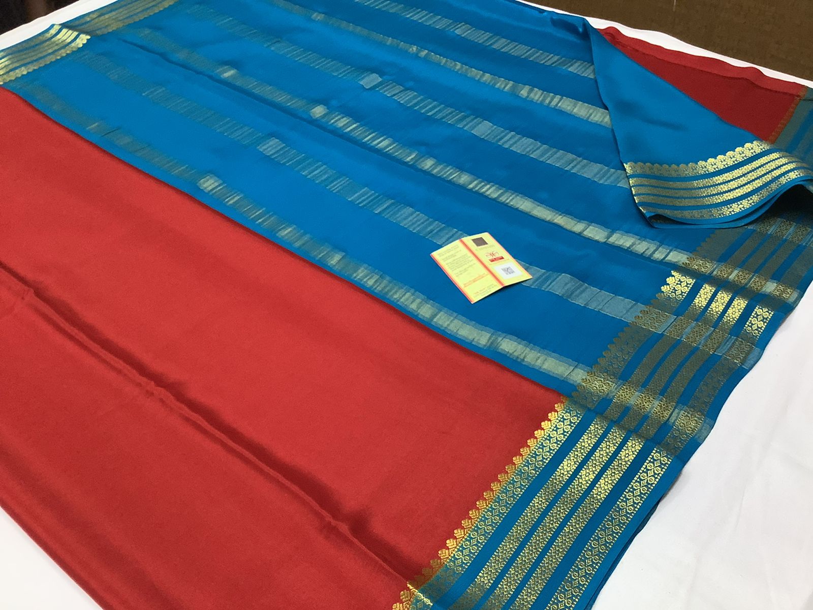 Pure mysore crepe silk saree