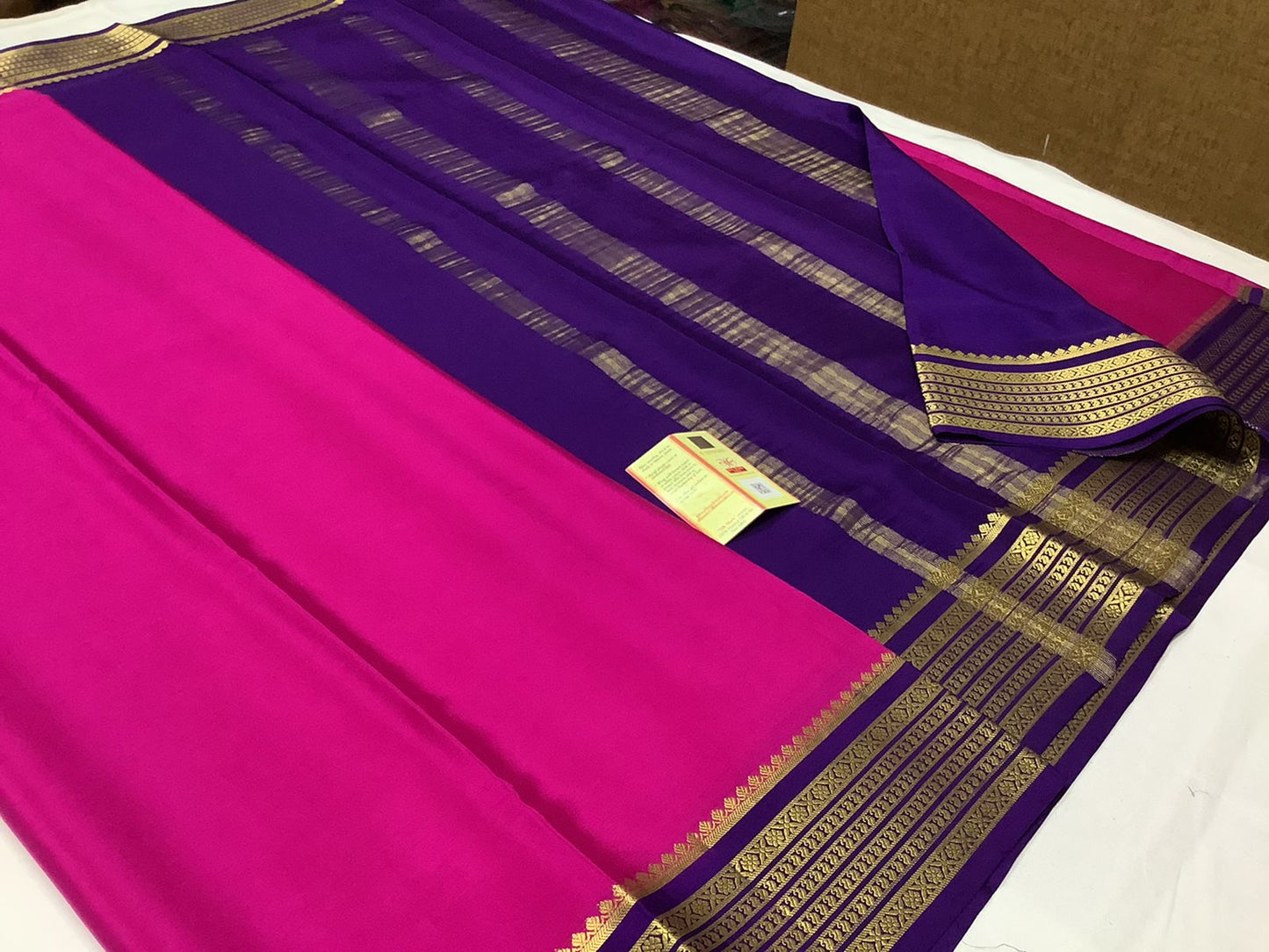 Pure mysore crepe silk saree