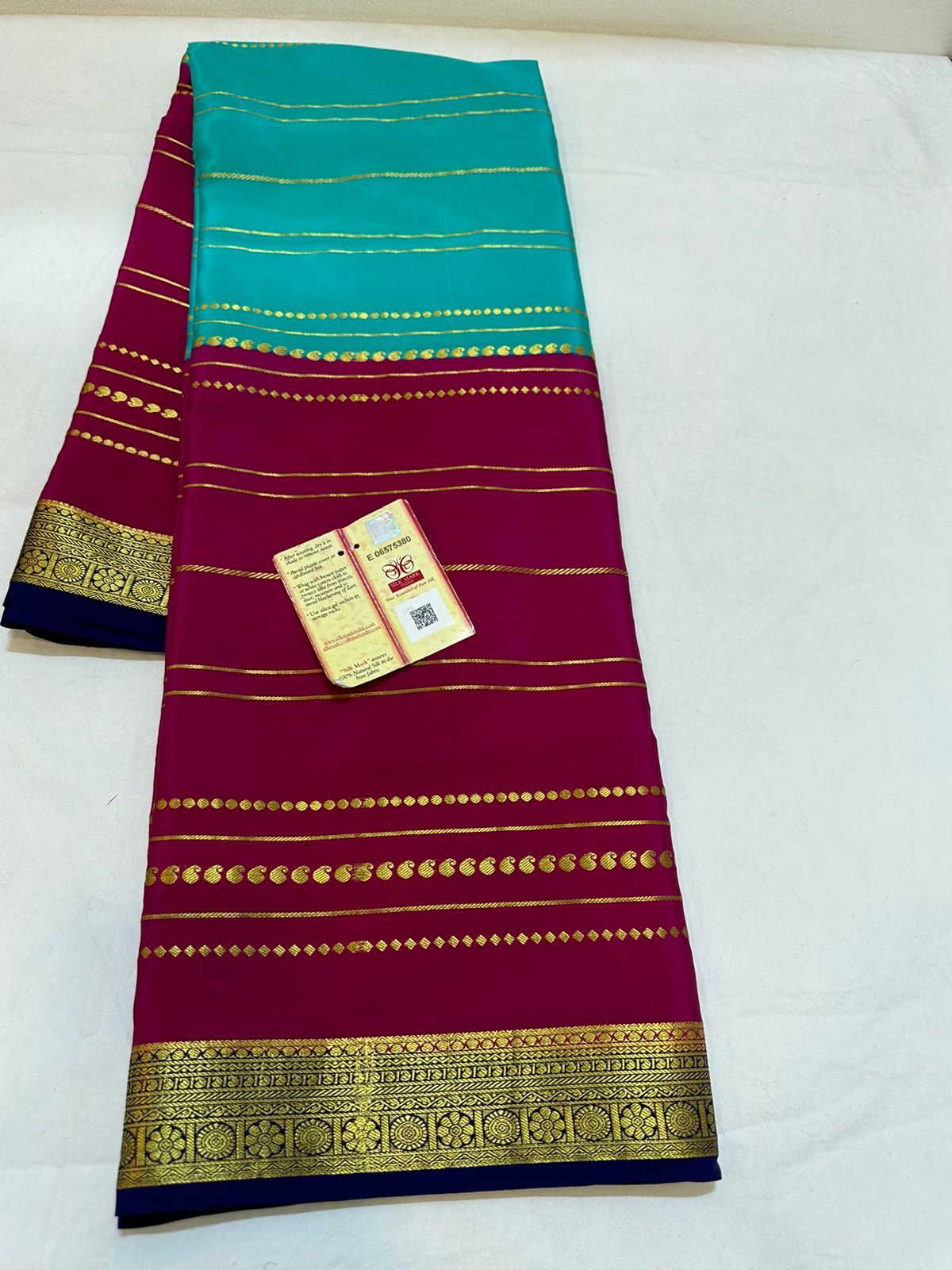 Pure mysore silk  100 gram thickness saree