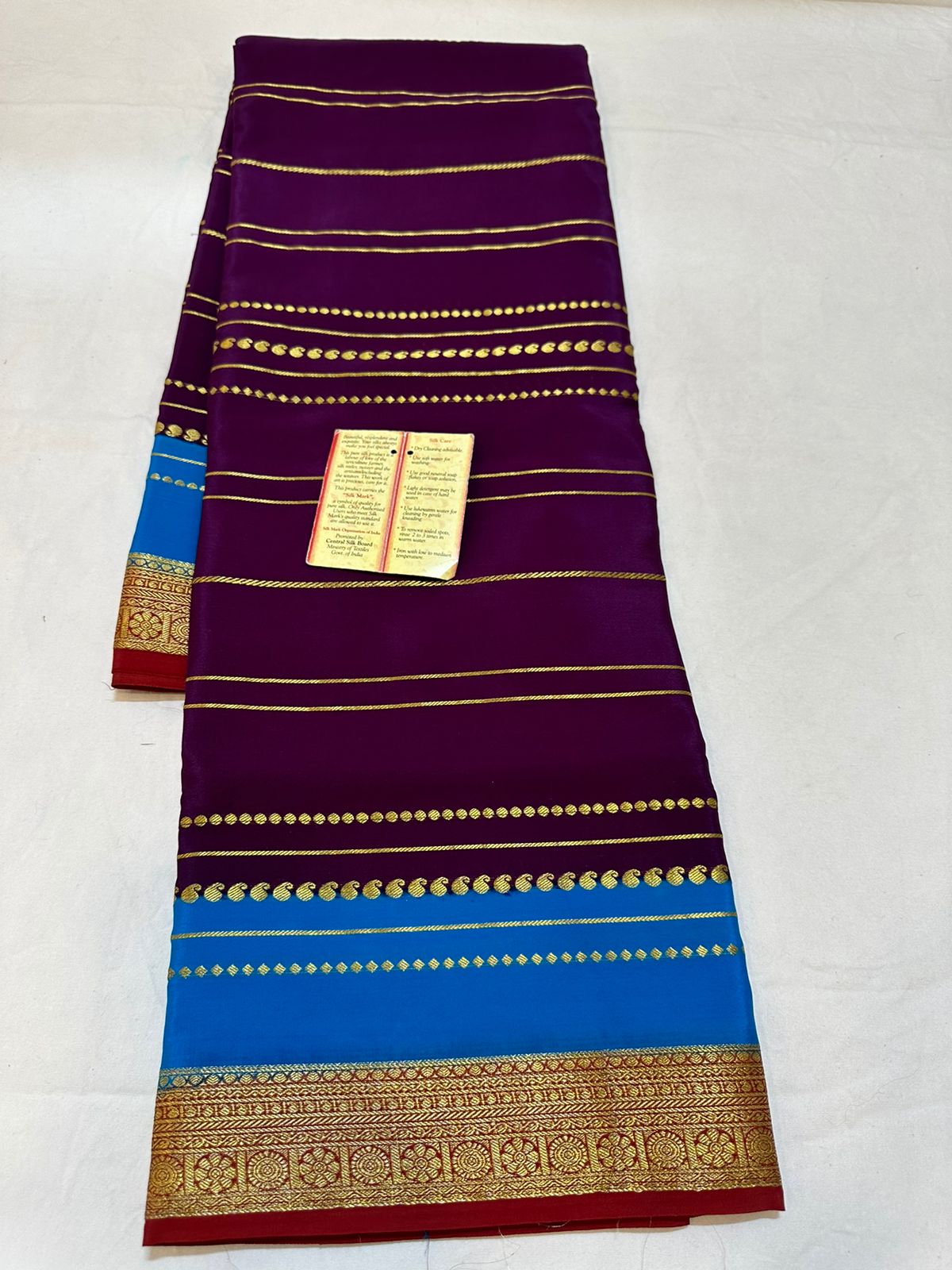 Pure mysore silk  100 gram thickness saree