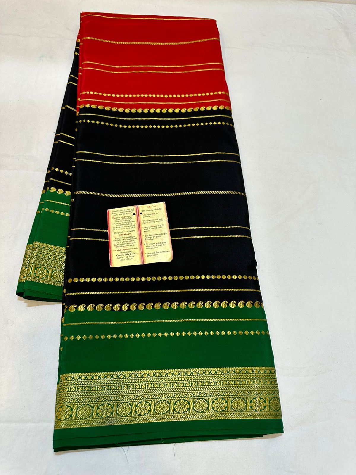 Pure mysore silk  100 gram thickness saree