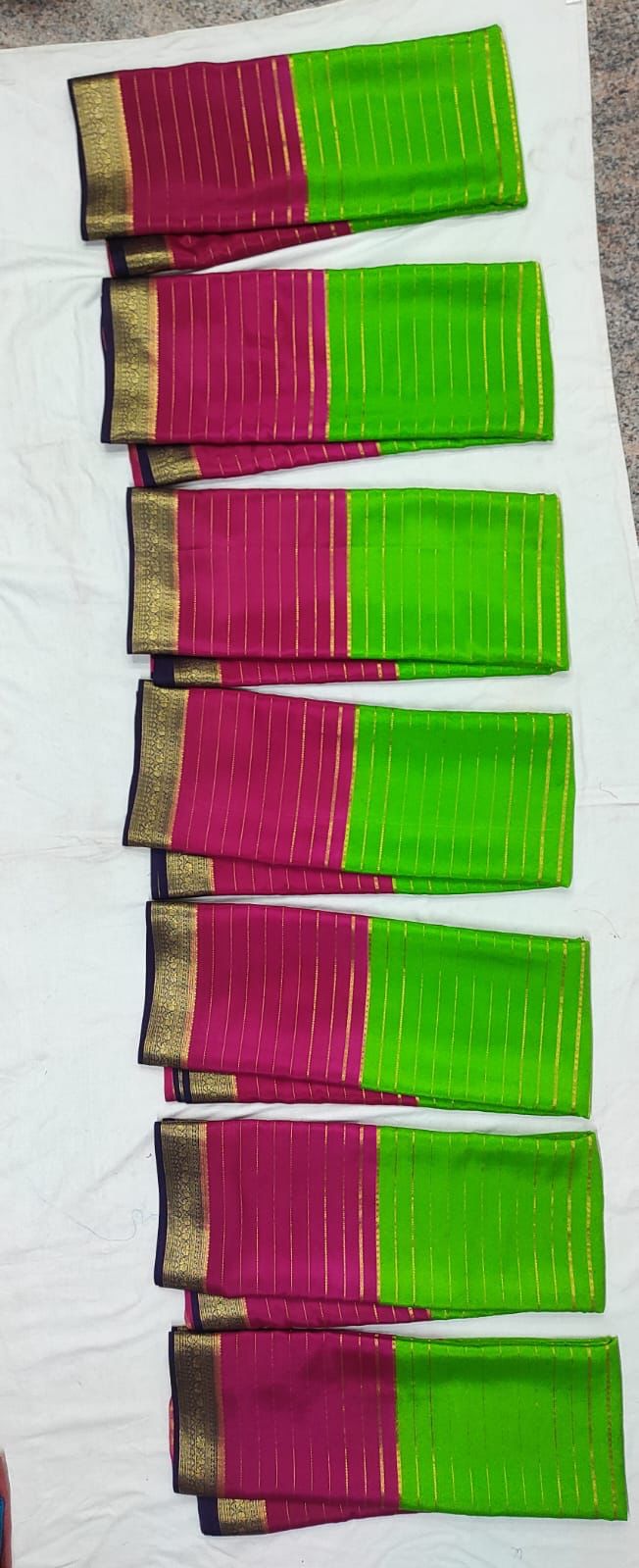 Pure mysore silk  100 gram thickness saree