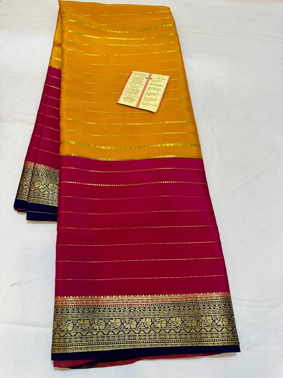 Pure mysore silk  100 gram thickness saree