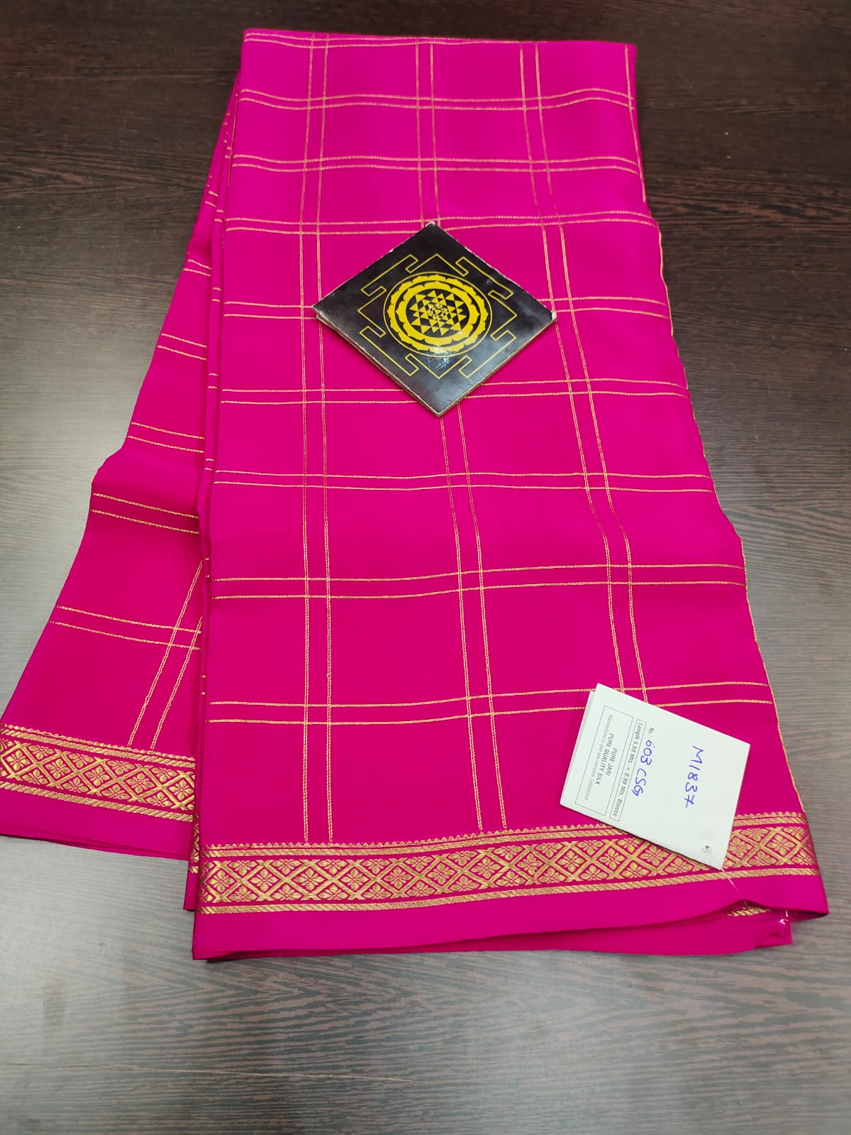 Latest mysore silk sarees with small checks | siri designers