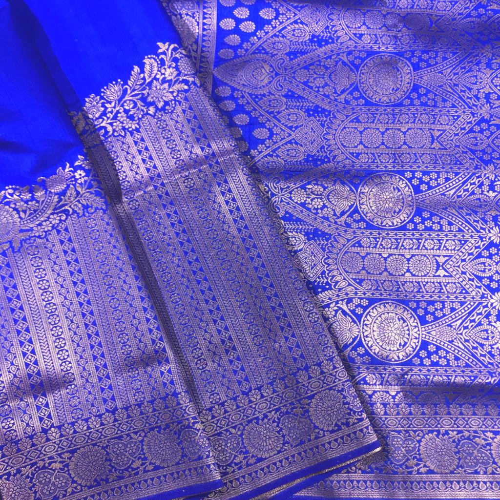 Raising zari border silk and shiny banarasi dupion tussar silk saree