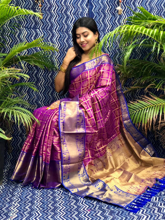 Semi silk type saree - Vannamayil Fashions