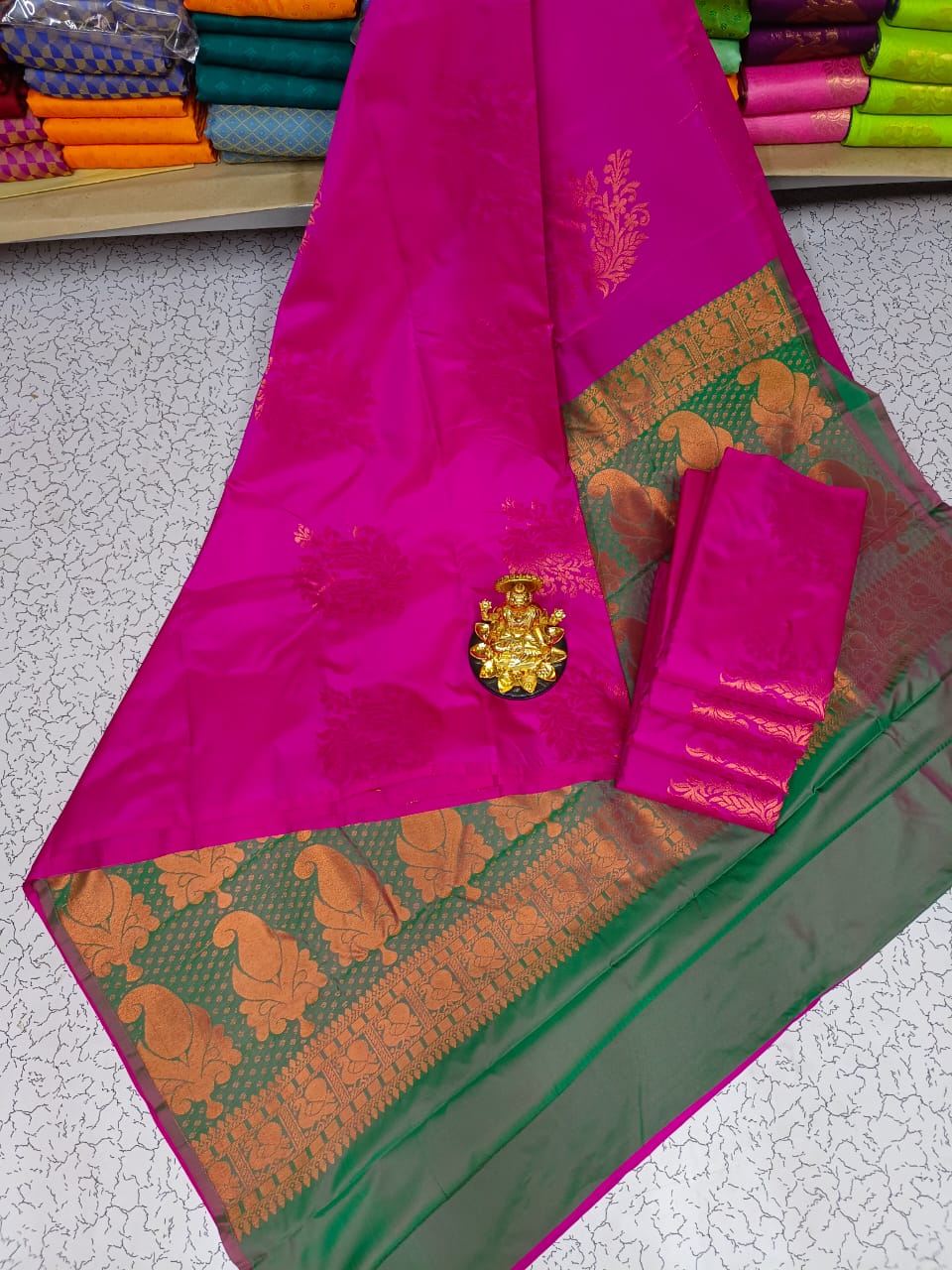 Buy Banarasi Silk Rose Pink Color Bridal Handloom Saree Online India –  Sunasa