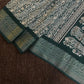 Silky crepe fabric with rich banarasi border saree
