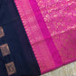 Soft and silky purely hand woven lite and flowy premium shiny cotton silk saree - Vannamayil Fashions