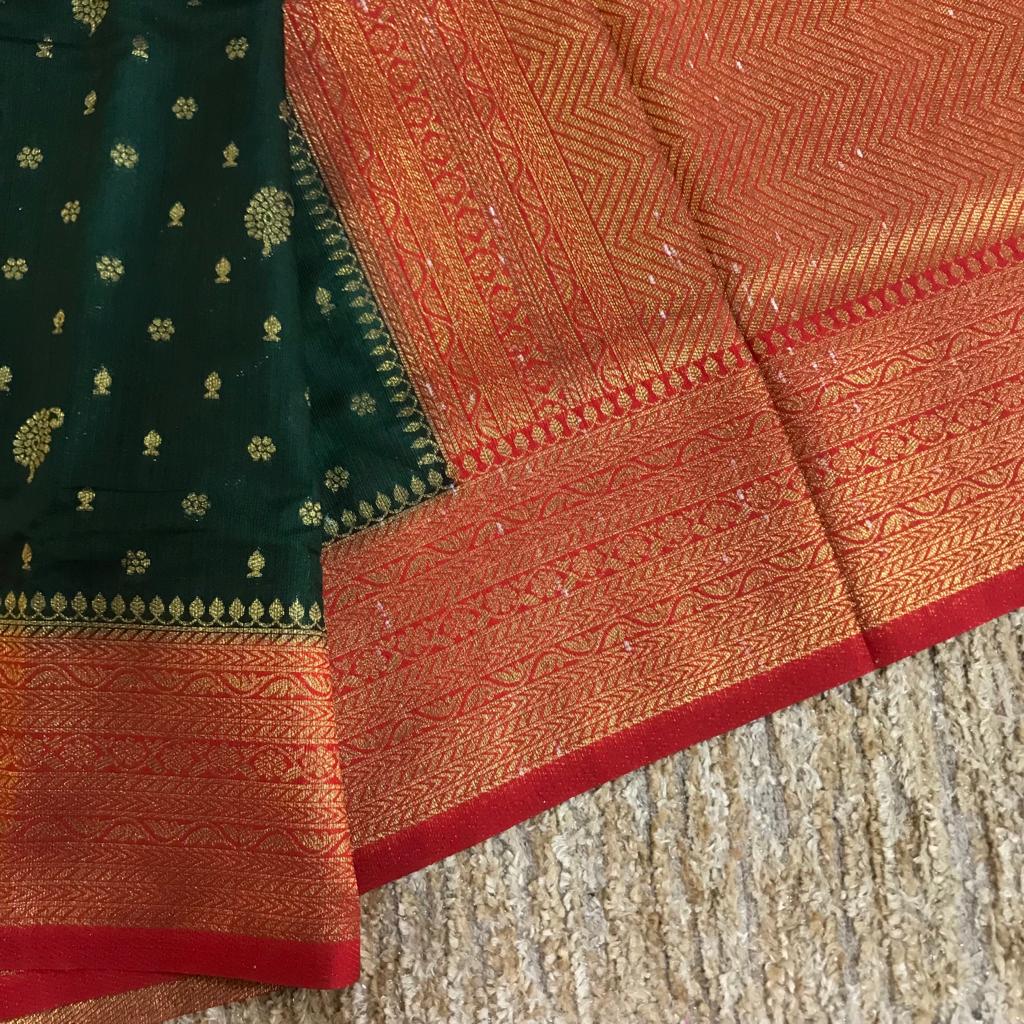 Soft and smooth excellent quality rich monga banarasi silk saree