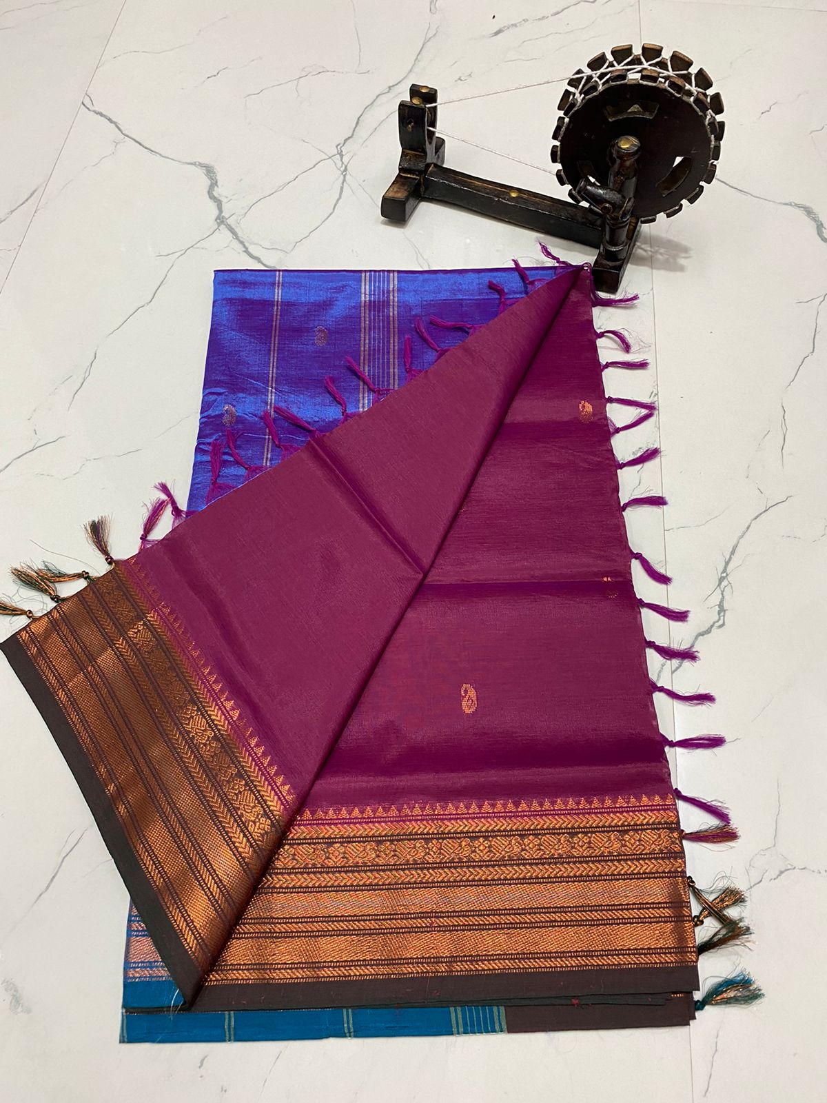 Traditional chinalampattu cotton saree