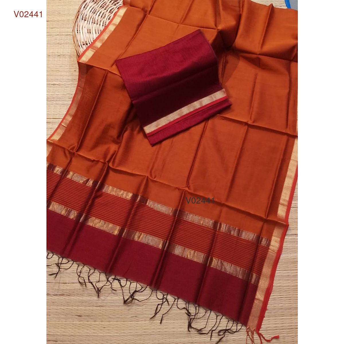 Maheshwari handloom kurta dupatta set's - Vannamayil Fashions