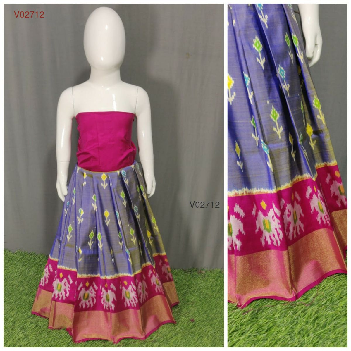 Purple Color Chiffon Fabric Printed Lehenga Choli With Dupatta –  Dhinglimatching