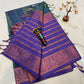 Vaalai pattu saree with fancy traditional border work